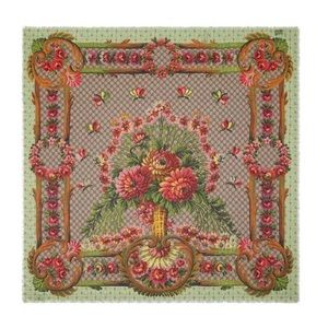 Gucci Logo Floral Fringe Scarf. Brand New!